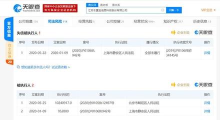 江蘇車置寶信息科技股份成被執行人，執行標的超千萬